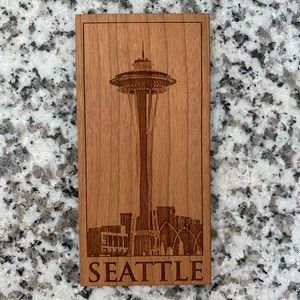 Seattle Refrigerator Magnet (Wood Carved!)